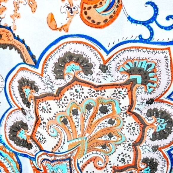 OYOANGLE Women's Paisley Print Spaghetti strap Sleeveless Bo-Hoo Summer Tank - Picture 5 of 16